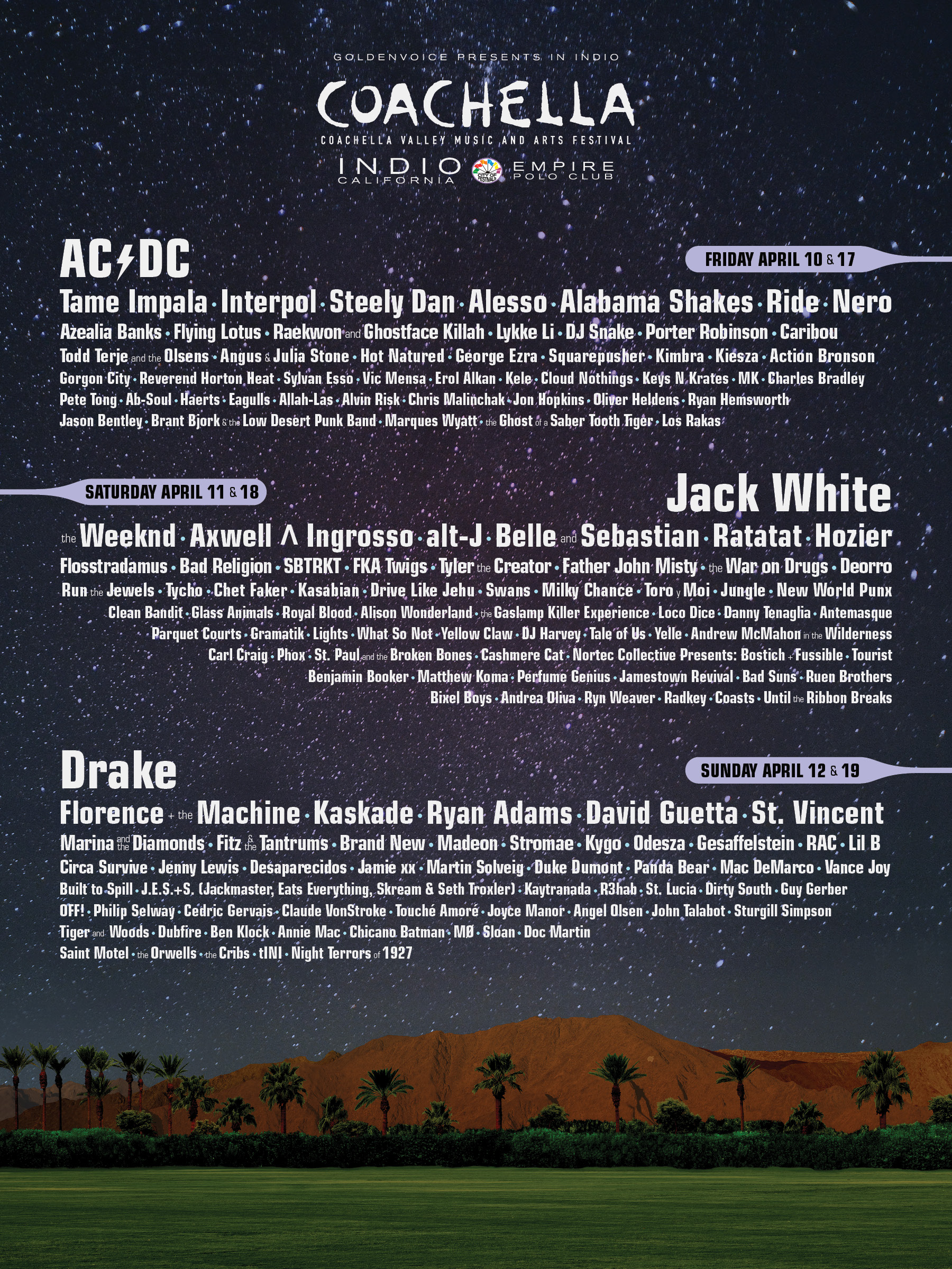 Coachella 2012 lineup discount